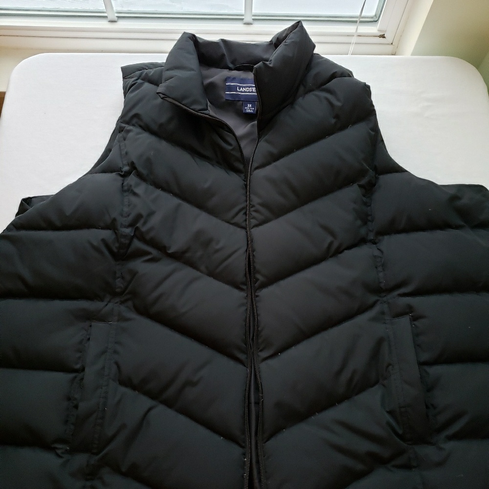 Women's Plus Lands End Down Vest 3X